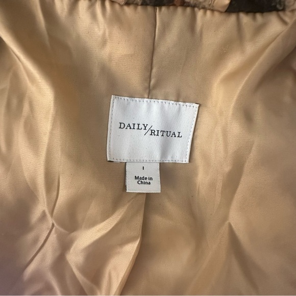 Daily Ritual Cheetah Print Jacket - L - Picture 4 of 6